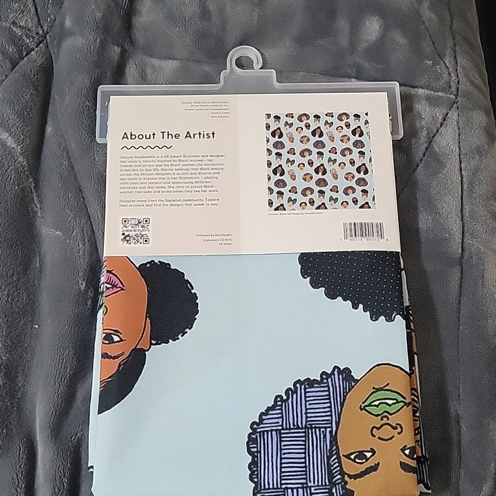 Beautiful Women Shower Curtain Art by Dorcas Magbadelo Creates society6 69”x72”